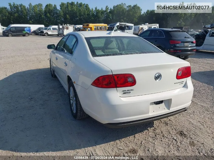 2010 Buick Lucerne Cxl VIN: 1G4HC5EM5AU102077 Lot: 12056439