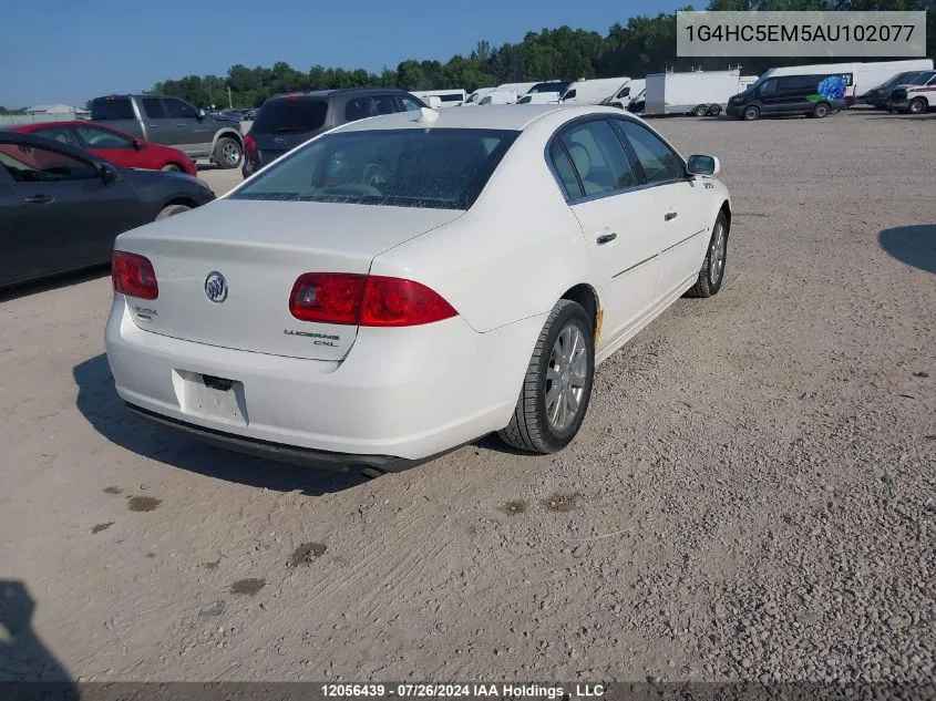 2010 Buick Lucerne Cxl VIN: 1G4HC5EM5AU102077 Lot: 12056439