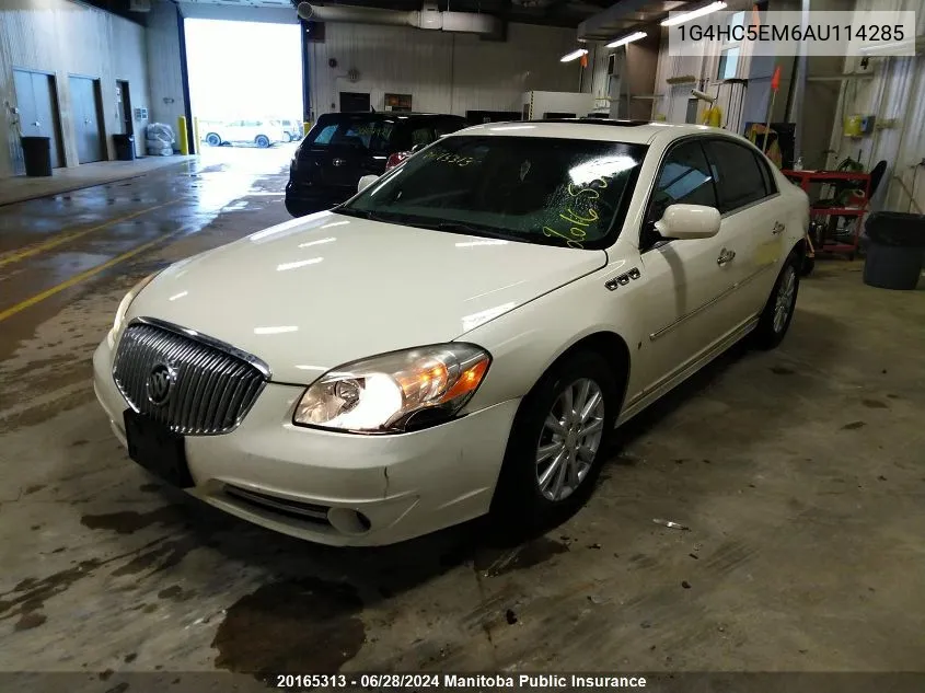 2010 Buick Lucerne Cxl V6 VIN: 1G4HC5EM6AU114285 Lot: 20165313