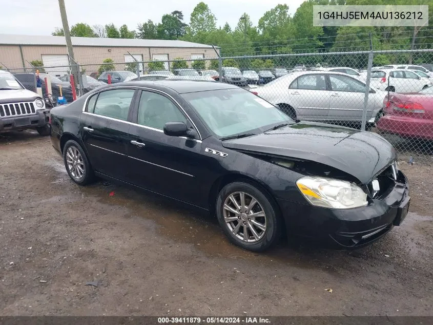 2010 Buick Lucerne Cxl VIN: 1G4HJ5EM4AU136212 Lot: 39411879