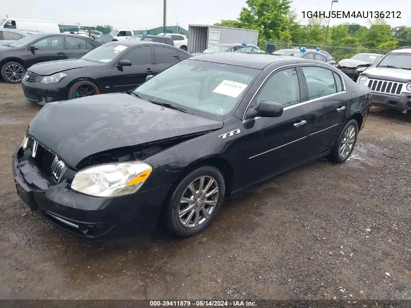 1G4HJ5EM4AU136212 2010 Buick Lucerne Cxl