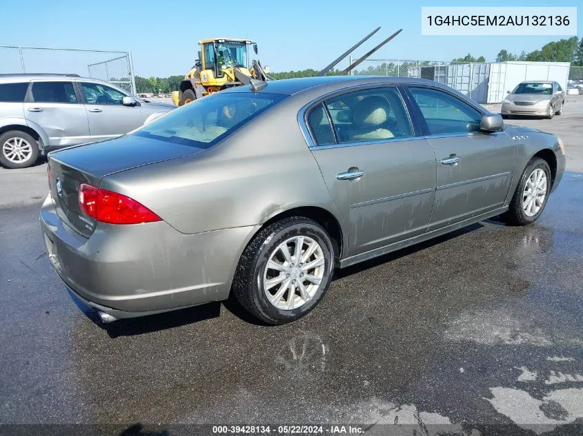 2010 Buick Lucerne Cxl VIN: 1G4HC5EM2AU132136 Lot: 39428134