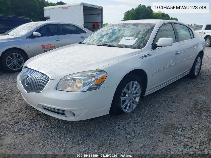 2010 Buick Lucerne Cx VIN: 1G4HA5EM2AU123748 Lot: 39461399