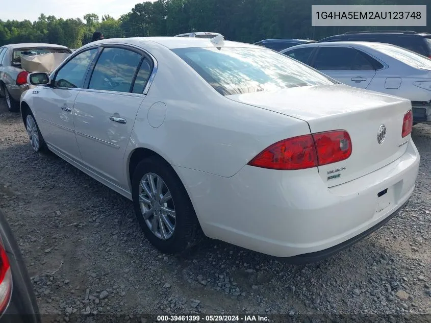 2010 Buick Lucerne Cx VIN: 1G4HA5EM2AU123748 Lot: 39461399