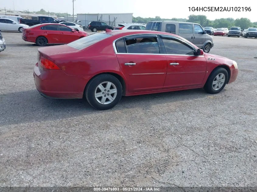 2010 Buick Lucerne Cxl VIN: 1G4HC5EM2AU102196 Lot: 39476993