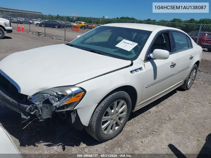 2010 Buick Lucerne Cxl VIN: 1G4HC5EM1AU138087 Lot: 39549737