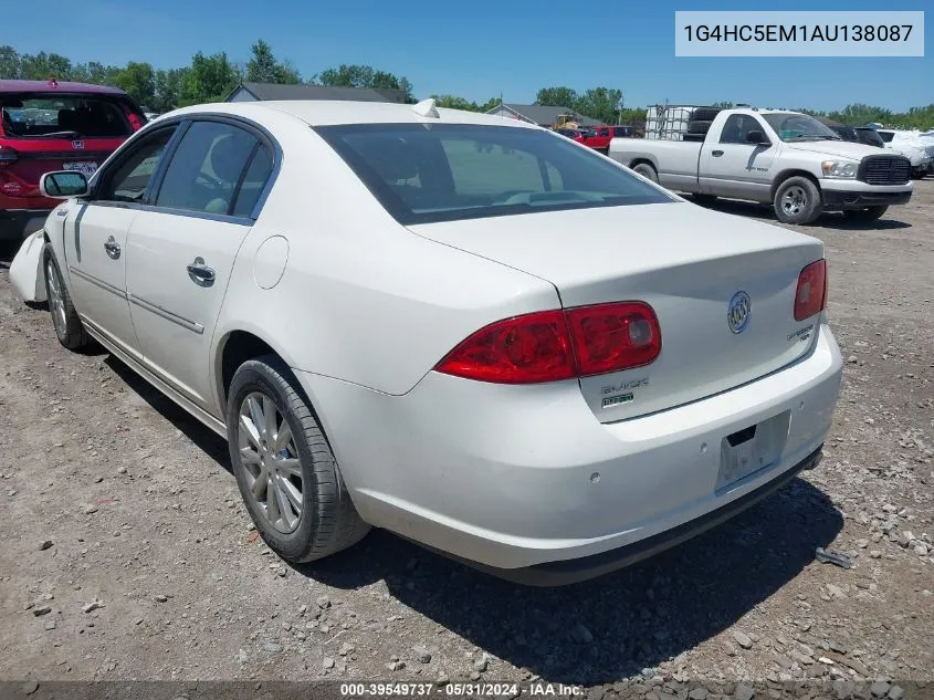 2010 Buick Lucerne Cxl VIN: 1G4HC5EM1AU138087 Lot: 39549737