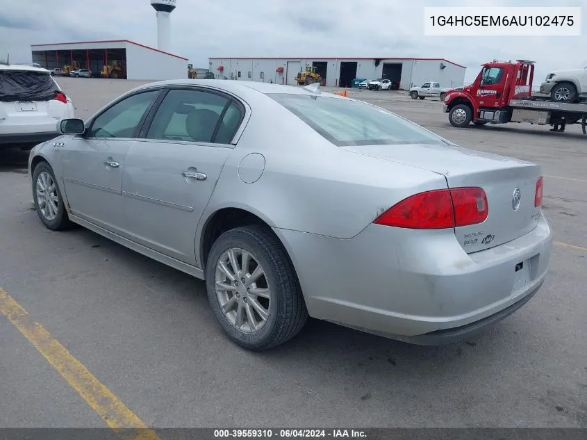 2010 Buick Lucerne Cxl VIN: 1G4HC5EM6AU102475 Lot: 39559310