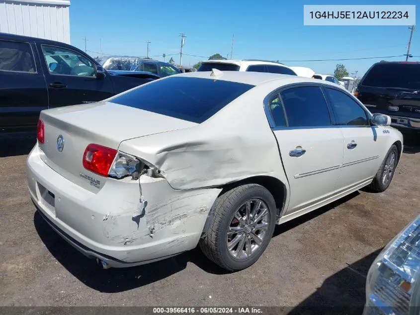 2010 Buick Lucerne Cxl Premium VIN: 1G4HJ5E12AU122234 Lot: 39566416