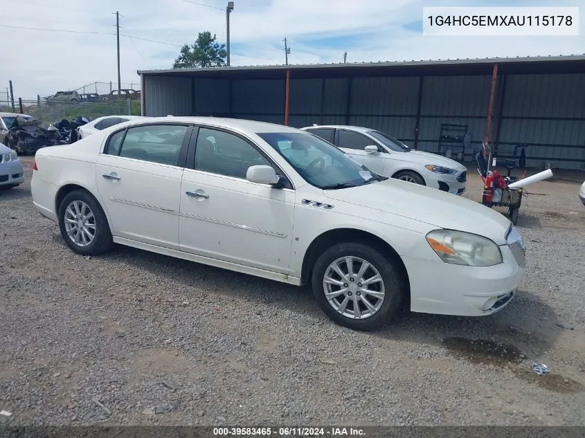 2010 Buick Lucerne Cxl VIN: 1G4HC5EMXAU115178 Lot: 39583465