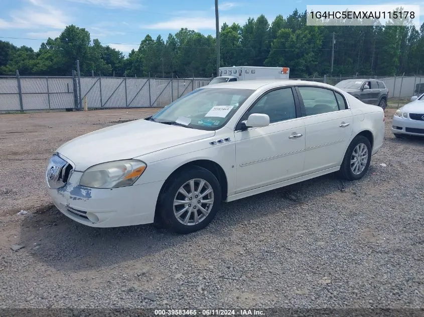 2010 Buick Lucerne Cxl VIN: 1G4HC5EMXAU115178 Lot: 39583465