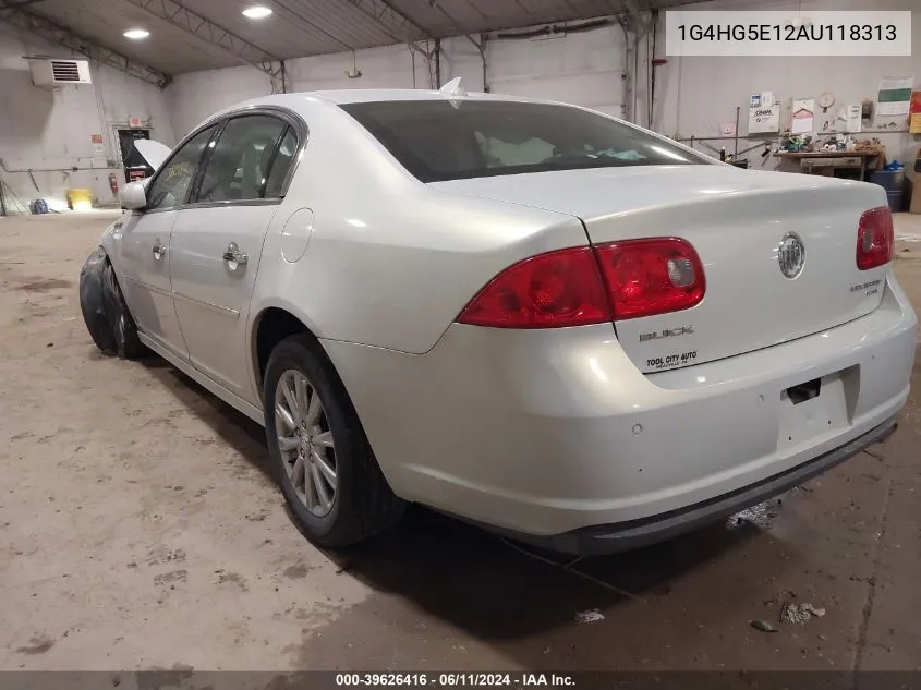 2010 Buick Lucerne Cxl-5 VIN: 1G4HG5E12AU118313 Lot: 39626416