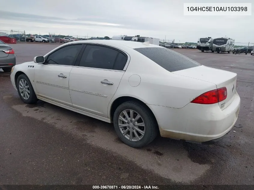 2010 Buick Lucerne Cxl VIN: 1G4HC5E10AU103398 Lot: 39670871