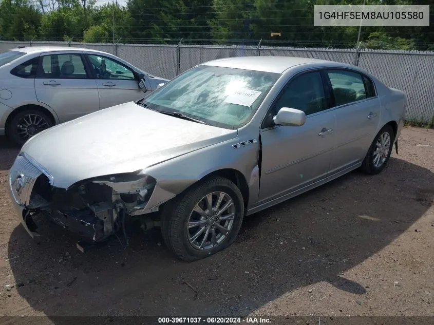 2010 Buick Lucerne Cxl-4 VIN: 1G4HF5EM8AU105580 Lot: 39671037