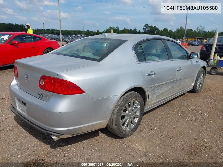 2010 Buick Lucerne Cxl-4 VIN: 1G4HF5EM8AU105580 Lot: 39671037