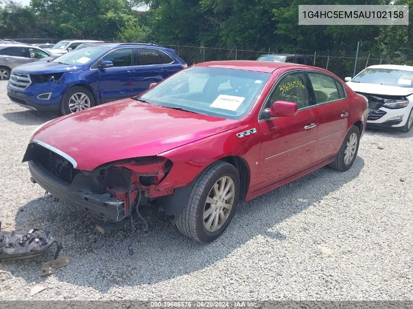 2010 Buick Lucerne Cxl VIN: 1G4HC5EM5AU102158 Lot: 39686576