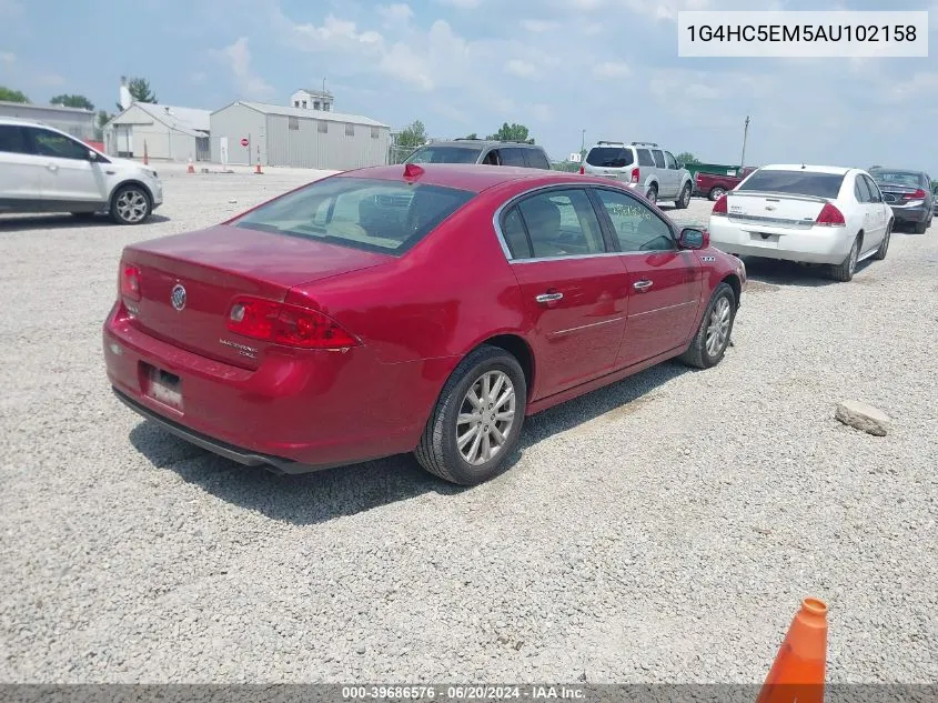 1G4HC5EM5AU102158 2010 Buick Lucerne Cxl