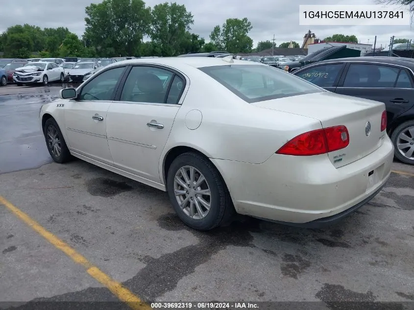 1G4HC5EM4AU137841 2010 Buick Lucerne Cxl