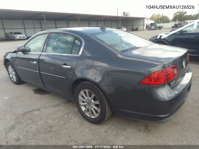 2010 Buick Lucerne Cxl VIN: 1G4HJ5EMXAU126526 Lot: 39813006