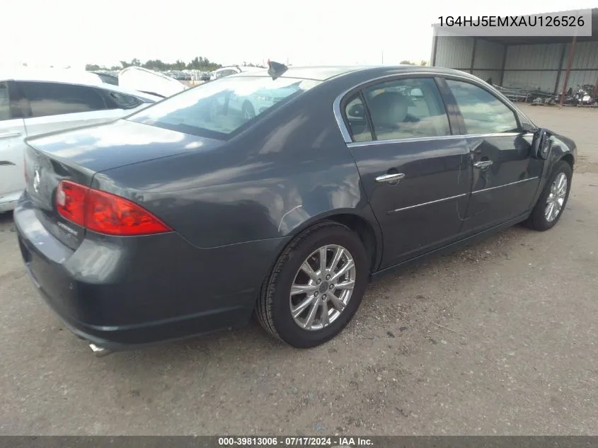 2010 Buick Lucerne Cxl VIN: 1G4HJ5EMXAU126526 Lot: 39813006