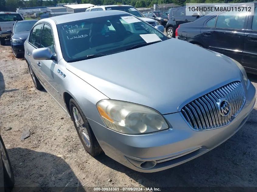 2010 Buick Lucerne Cxl Special Edition VIN: 1G4HD5EM8AU115712 Lot: 39833381