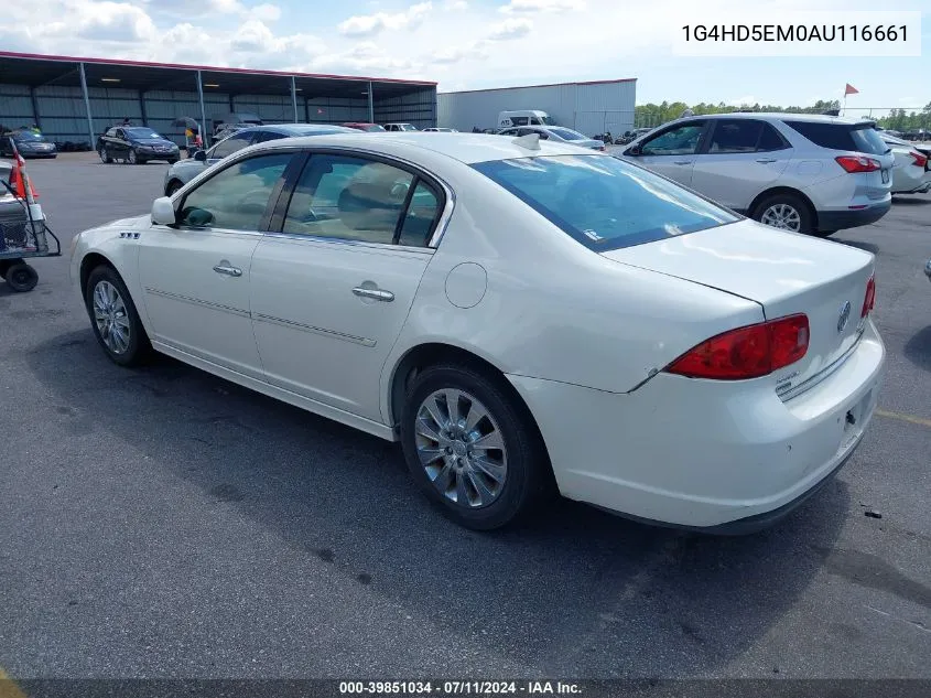 2010 Buick Lucerne Cxl Special Edition VIN: 1G4HD5EM0AU116661 Lot: 39851034