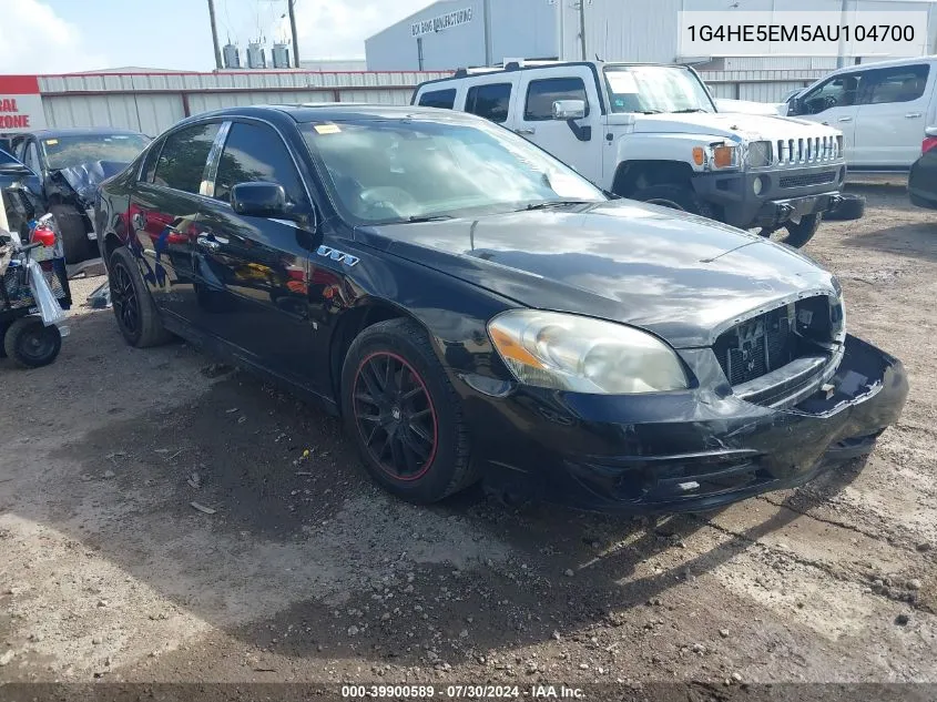 2010 Buick Lucerne Cxl-3 VIN: 1G4HE5EM5AU104700 Lot: 39900589