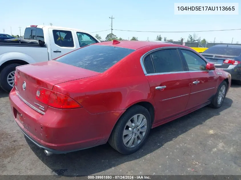 1G4HD5E17AU113665 2010 Buick Lucerne Cxl Special Edition