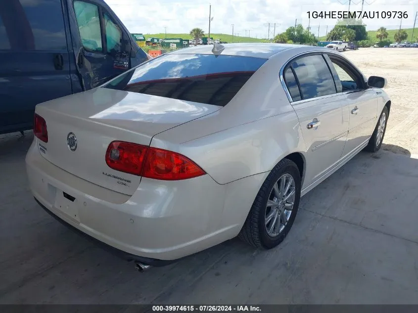 2010 Buick Lucerne Cxl-3 VIN: 1G4HE5EM7AU109736 Lot: 39974615