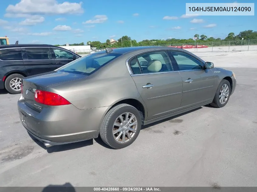 2010 Buick Lucerne Cxl Premium VIN: 1G4HJ5EM0AU124090 Lot: 40428660