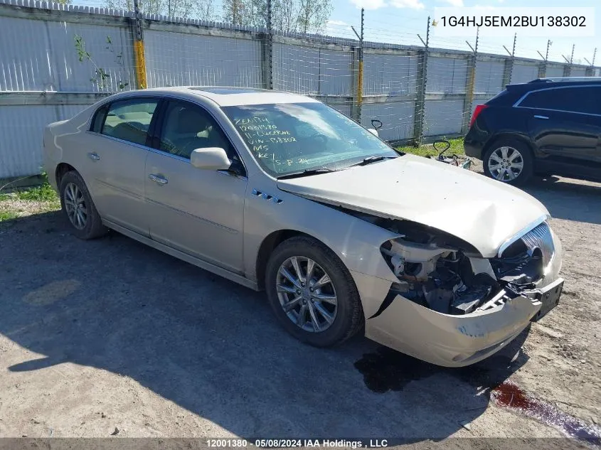 1G4HJ5EM2BU138302 2011 Buick Lucerne