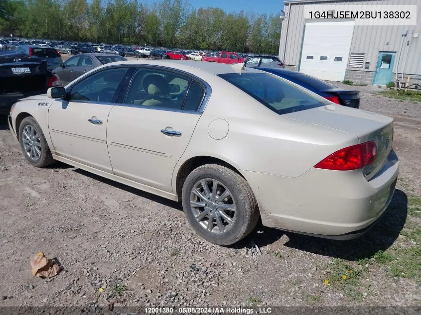 1G4HJ5EM2BU138302 2011 Buick Lucerne