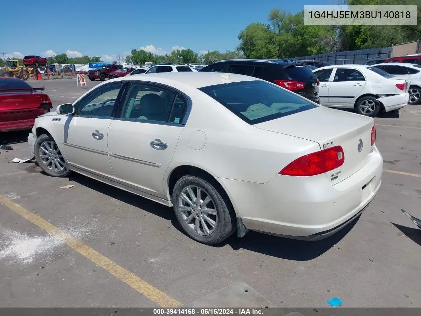 2011 Buick Lucerne Cxl Premium VIN: 1G4HJ5EM3BU140818 Lot: 39414168