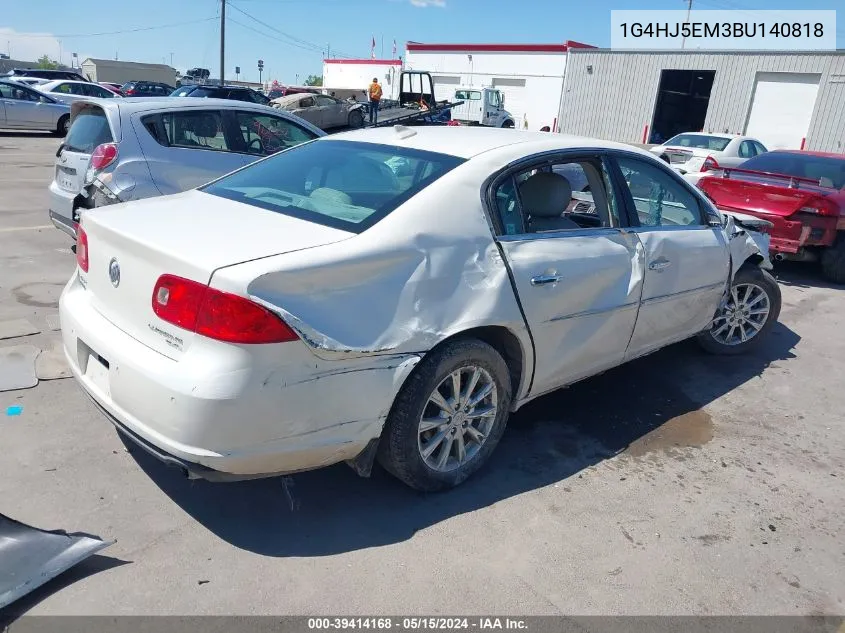 2011 Buick Lucerne Cxl Premium VIN: 1G4HJ5EM3BU140818 Lot: 39414168