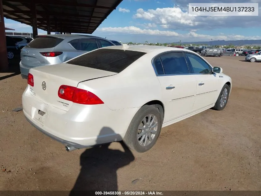 2011 Buick Lucerne Cxl Premium VIN: 1G4HJ5EM4BU137233 Lot: 39458308