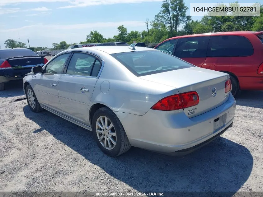 2011 Buick Lucerne Cxl VIN: 1G4HC5EM8BU152781 Lot: 39648980