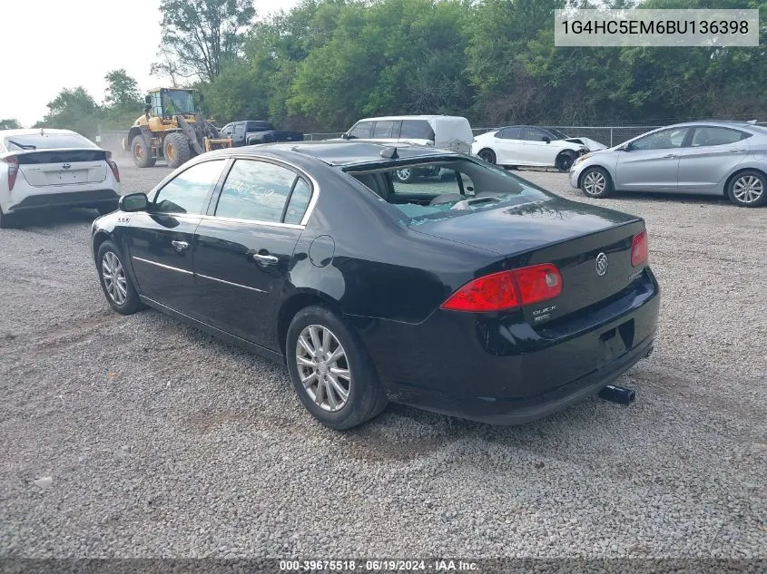 1G4HC5EM6BU136398 2011 Buick Lucerne Cxl