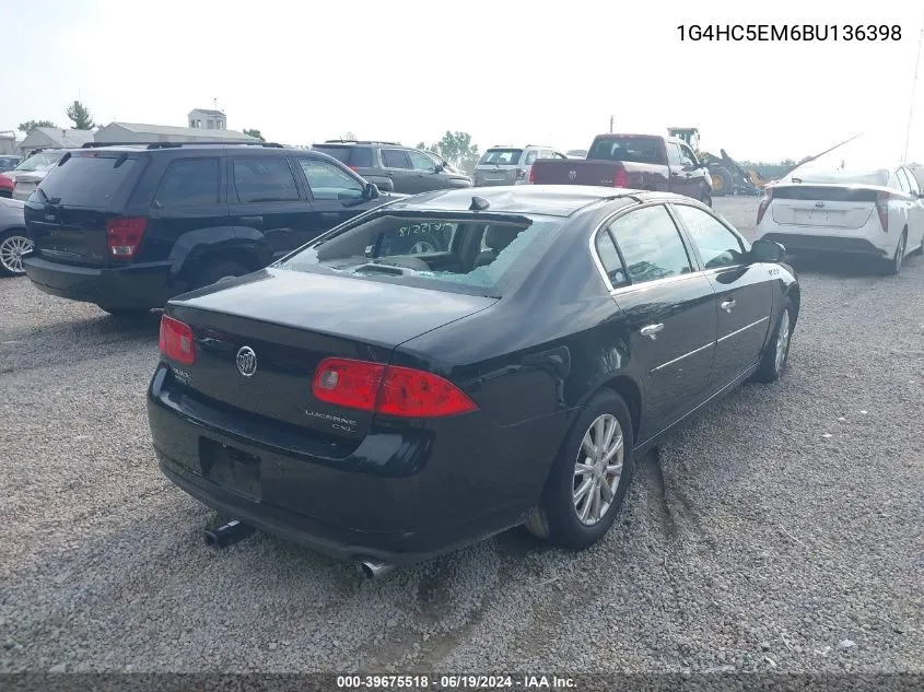 1G4HC5EM6BU136398 2011 Buick Lucerne Cxl