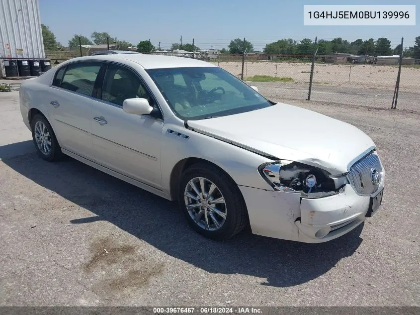 2011 Buick Lucerne Cxl Premium VIN: 1G4HJ5EM0BU139996 Lot: 39676467