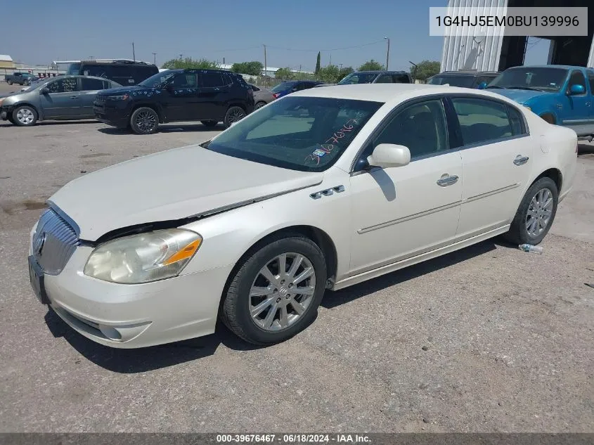 2011 Buick Lucerne Cxl Premium VIN: 1G4HJ5EM0BU139996 Lot: 39676467