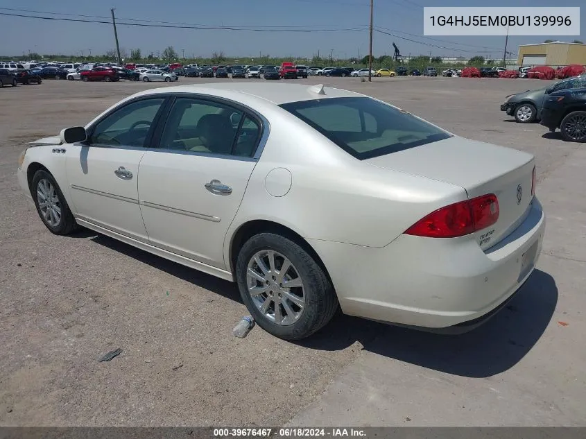 2011 Buick Lucerne Cxl Premium VIN: 1G4HJ5EM0BU139996 Lot: 39676467