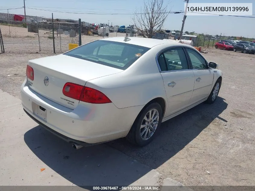 1G4HJ5EM0BU139996 2011 Buick Lucerne Cxl Premium