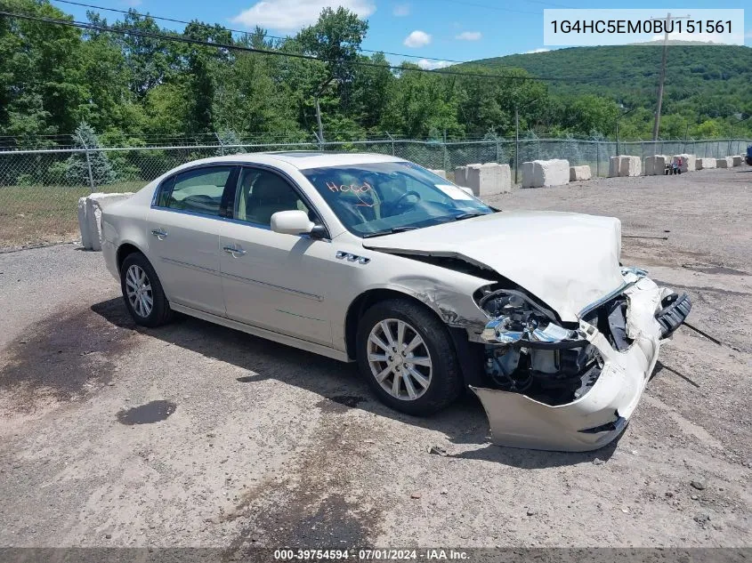 2011 Buick Lucerne Cxl VIN: 1G4HC5EM0BU151561 Lot: 39754594