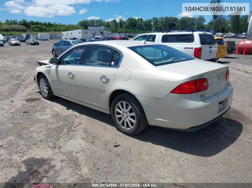 2011 Buick Lucerne Cxl VIN: 1G4HC5EM0BU151561 Lot: 39754594