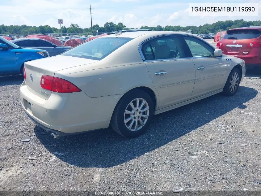 2011 Buick Lucerne Cxl VIN: 1G4HC5EM1BU119590 Lot: 39806787