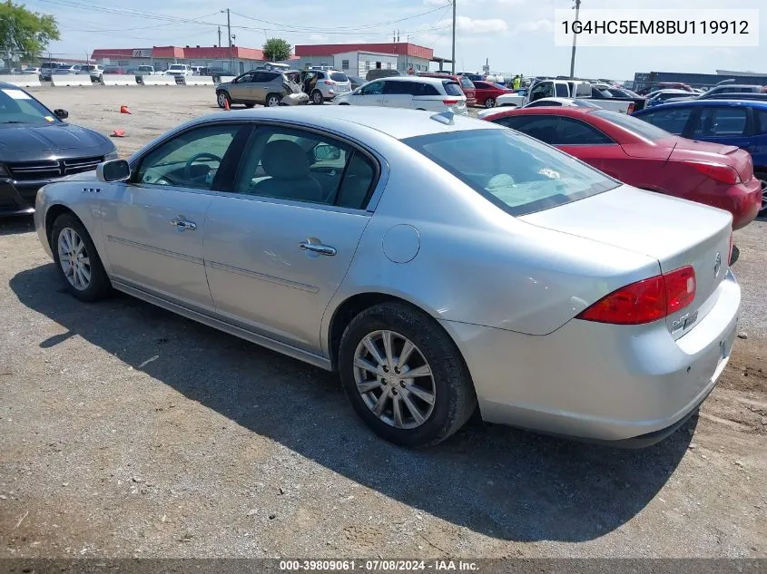 1G4HC5EM8BU119912 2011 Buick Lucerne Cxl