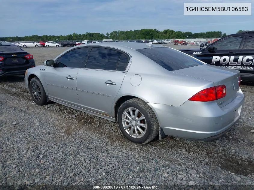 2011 Buick Lucerne Cxl VIN: 1G4HC5EM5BU106583 Lot: 39820619