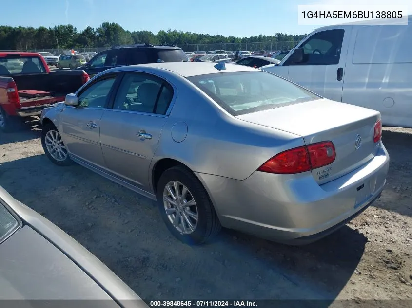 2011 Buick Lucerne Cx VIN: 1G4HA5EM6BU138805 Lot: 39848645