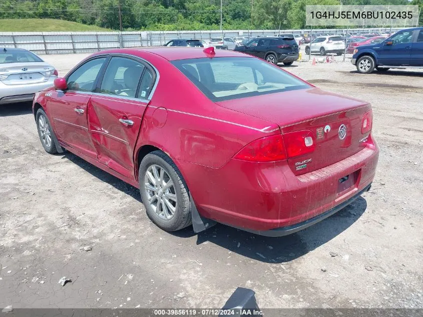 1G4HJ5EM6BU102435 2011 Buick Lucerne Cxl