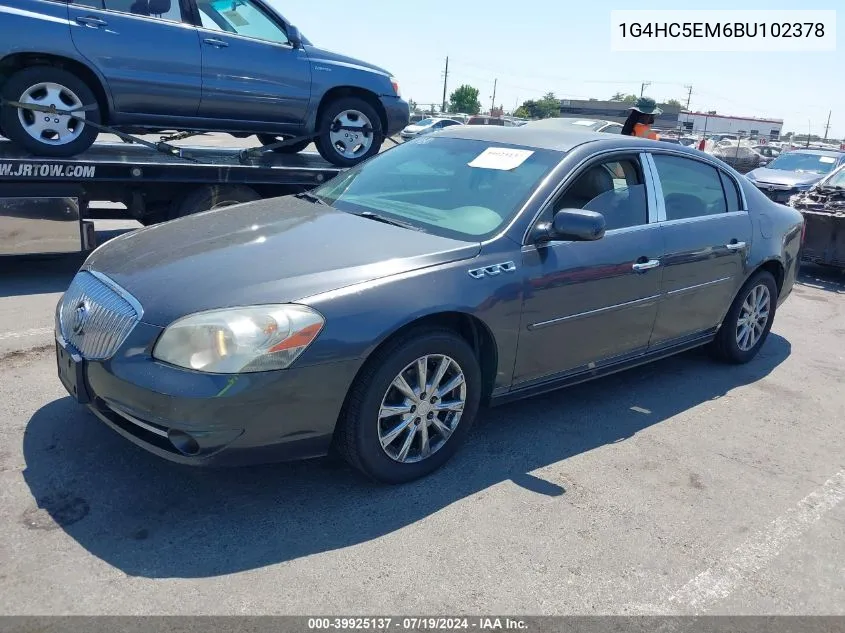 2011 Buick Lucerne Cxl VIN: 1G4HC5EM6BU102378 Lot: 39925137